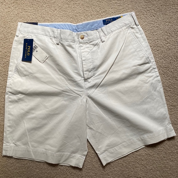 Polo Ralph Lauren White Shorts (Men, size 38, BNWT) - Picture 1 of 9